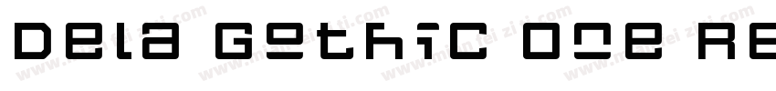 Dela Gothic One Regu字体转换